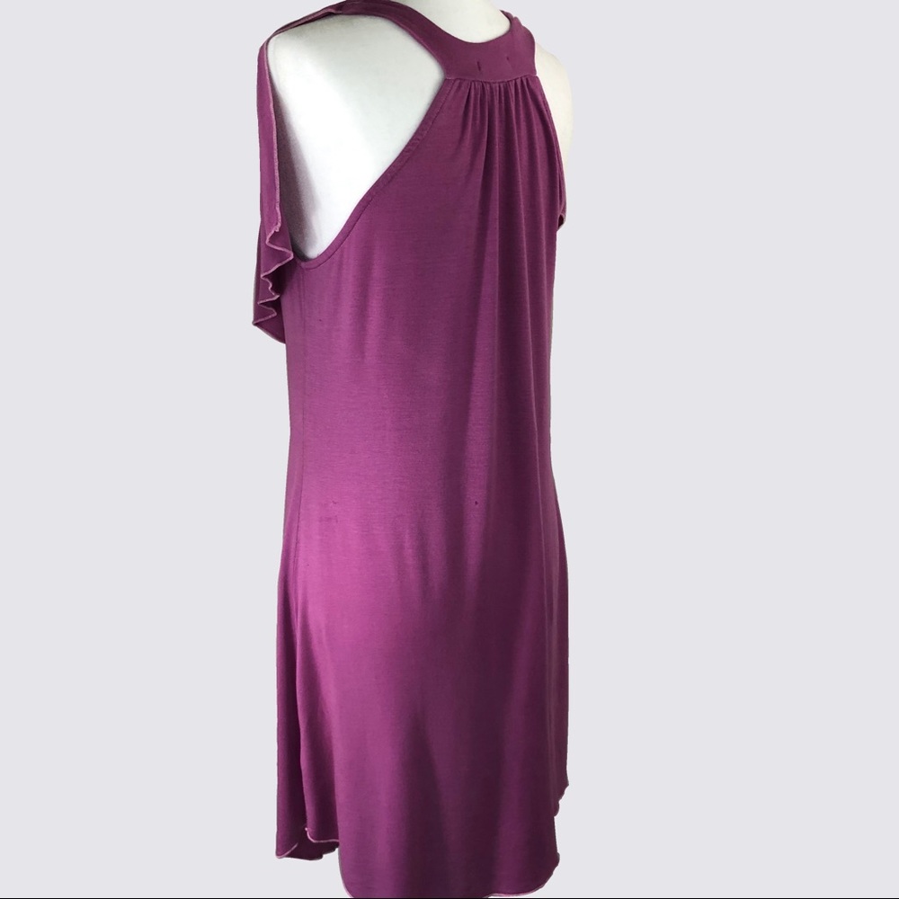 LAMADE Fuchsia Ruffled Halter Dress - Picture 5 of 9